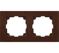 Рамка для розеток и выключателей Intro Accent 650210 на 2 поста, СУ, венге Б0063754