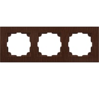 Рамка для розеток и выключателей Intro Accent 650310 на 3 поста, СУ, венге Б0063794