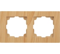 Рамка для розеток и выключателей Intro Accent 650211 на 2 поста, СУ, сосна Б0063729