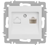 Розетка Intro Accent 6-303-01М информационная RJ45, IP20, СУ, белый матовый Б0063625