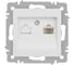 Розетка Intro Accent 6-303-01М информационная RJ45, IP20, СУ, белый матовый Б0063625 1