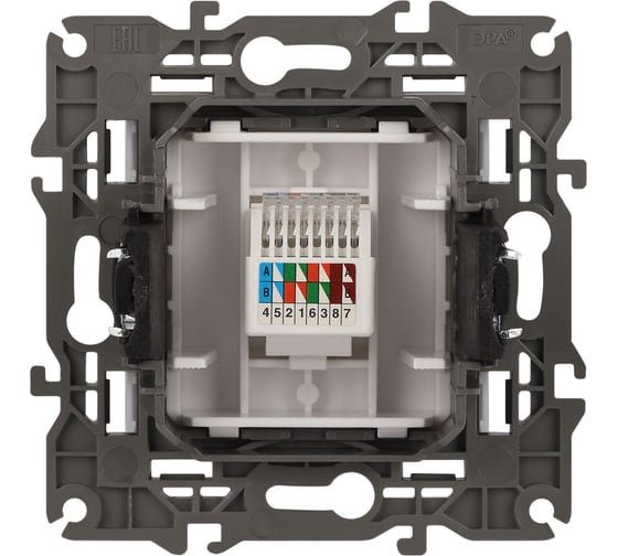Розетка ЭРА Elegance 14-3107-01М RJ45, белый матовый Б0065763