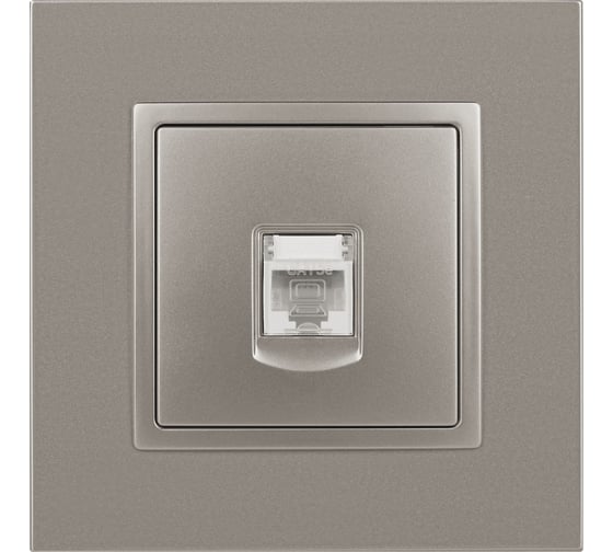 Розетка ЭРА Elegance 14-3107-16 RJ45, титан Б0065764