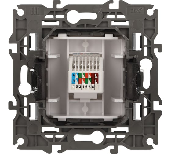 Розетка ЭРА Elegance 14-3107-16 RJ45, титан Б0065764