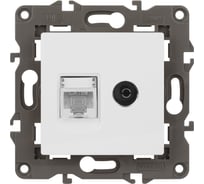 Розетка ЭРА Elegance 14-3110-01М RJ45 TV, белый матовый Б0065767