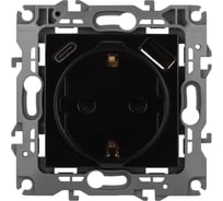 Розетка ЭРА Серия 12 12-4108-06 2PE 16A250В со шторками с USB typeAC 5В3А черный Б0067746