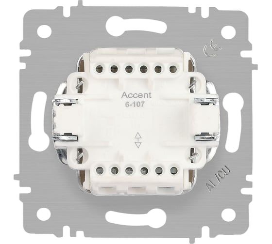 Переключатель Intro Accent 610711 двойной, 10А250В, IP20, СУ, AL/CU, сосна Б0063576