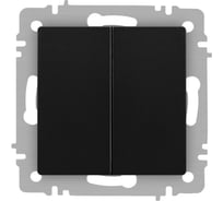 Переключатель Intro Accent 610705 двойной, 10А250В, IP20, СУ, AL/CU, антрацит Б0063564