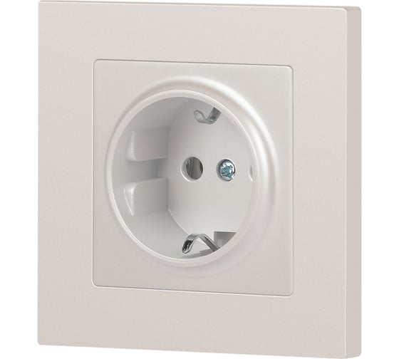 Розетка Intro Accent 620206 2PE Schuko, 16А250В, IP20, скрытой установки, перламутр Б0063695
