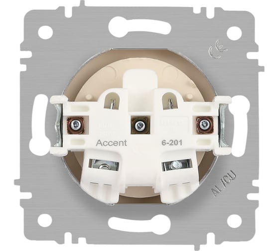 Розетка Intro Accent 620102 2P, 16А250В, IP20, скрытой установки, слоновая кость Б0063659