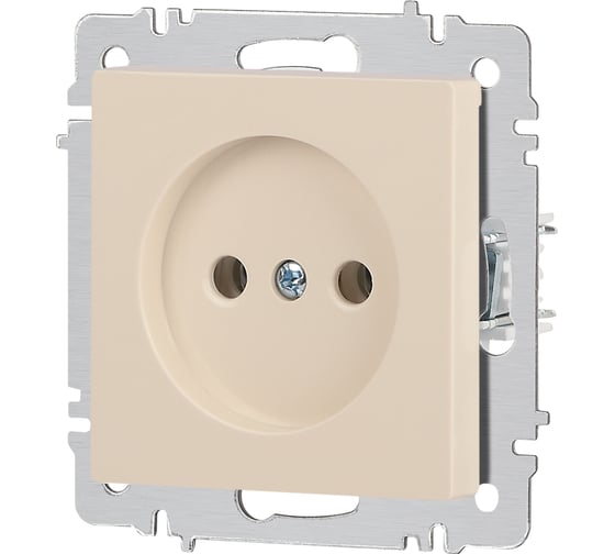 Розетка Intro Accent 620102 2P, 16А250В, IP20, скрытой установки, слоновая кость Б0063659