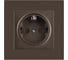 Розетка Intro Accent 620208 2PE Schuko, 16А250В, IP20, скрытой установки, бронза Б0063699 2