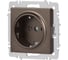 Розетка Intro Accent 620208 2PE Schuko, 16А250В, IP20, скрытой установки, бронза Б0063699 4