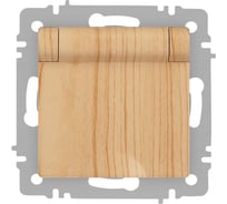 Розетка Intro Accent 620311 2PE Schuko с крышкой, 16А250В, IP20, скрытой установки, AL/CU, сосна Б0063479