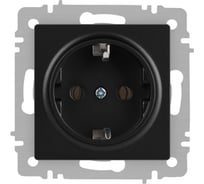 Розетка Intro Accent 620205 2PE Schuko, 16А250В, IP20, скрытой установки, антрацит Б0063693