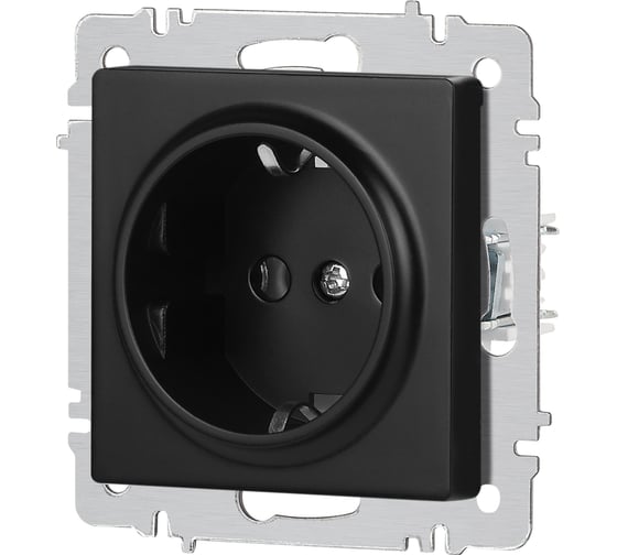 Розетка Intro Accent 620205 2PE Schuko, 16А250В, IP20, скрытой установки, антрацит Б0063693