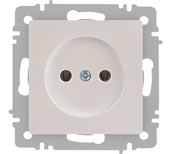 Розетка Intro Accent 620106 2P, 16А250В, IP20, скрытой установки, перламутр Б0063667 1