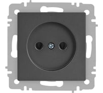 Розетка Intro Accent 620107, 2P, 16А250В, IP20, скрытой установки, графит Б0063669