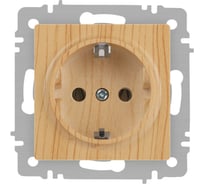 Розетка Intro Accent 620211 2PE Schuko, 16А250В, IP20, скрытой установки, cосна Б0063706