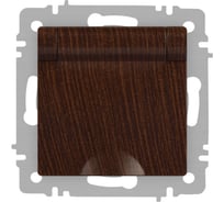 Розетка Intro Accent 620310 2PE Schuko с крышкой, 16А250В, IP20, скрытой установки, AL/CU, венге Б0063454