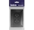 Розетка Intro Accent 620405 2x2P, 16А250В, IP20, скрытой установки, AL/CU, антрацит Б0063465 4
