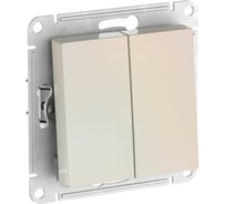 Механизм 2-клавишного переключателя Systeme Electric ATLASDESIGN сх.6/2, 10АХ, быстрозажимная клемма, жемчуг ATN000465S