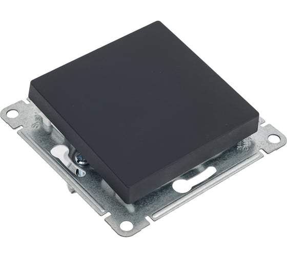 1-клавишный переключатель Systeme Electric ATLASDESIGN RRR сх.6, 10АХ, механизм, КАРБОН ATN001061R