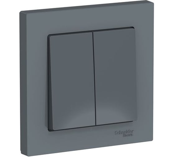 2-клавишный выключатель Systeme Electric ATLASDESIGN сх.5, 10АХ, в сборе, быстрозажим. клем., ГРИФЕЛЬ ATN000752S 1