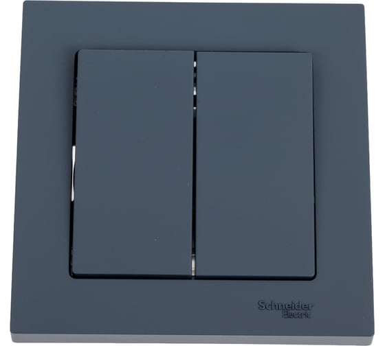 2-клавишный выключатель Systeme Electric ATLASDESIGN сх.5, 10АХ, в сборе, быстрозажим. клем., ГРИФЕЛЬ ATN000752S