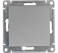 1-клавишный переключатель Systeme Electric ATLASDESIGN, сх.6, 10АХ, мех., быстрозажим. клем., СТАЛЬ ATN000961S