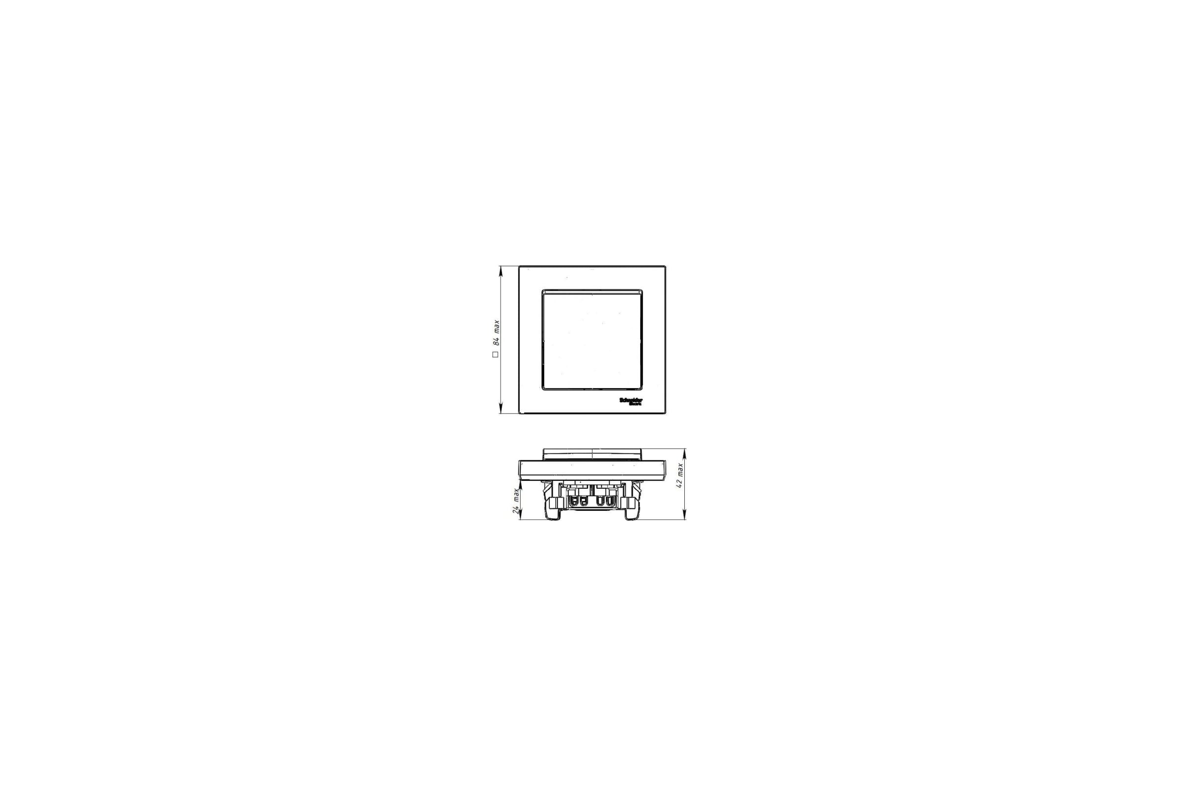 1-клавишныйвыключательSystemeElectricATLASDESIGN,сх.1,10АХ,всборе,быстрозажимныеклеммы,изумрудATN000812S