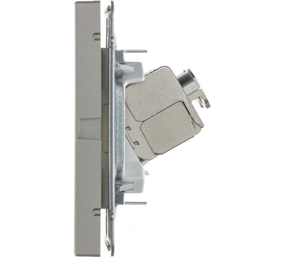 Розетка Systeme Electric ATLASDESIGN двойная компьютерная RJ45+RJ45, кат.6А, механизм, шампань ATN000588