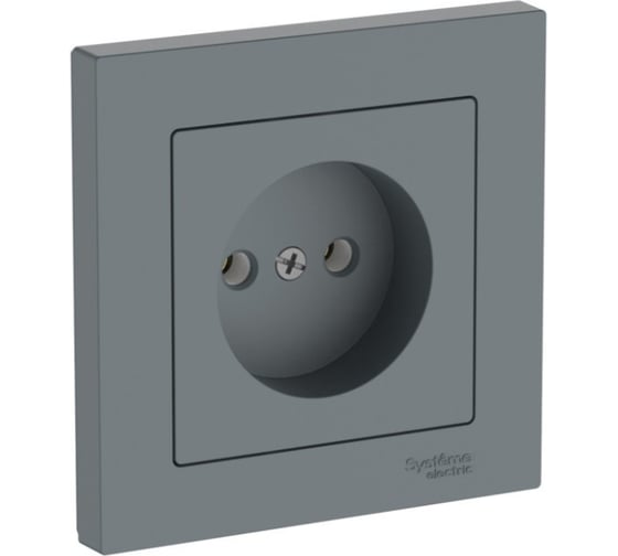 Розетка Systeme Electric ATLASDESIGN без заземления, 16А, в сборе, быстрозажимная клемма, грифель ATN000740S