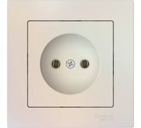 Розетка Systeme Electric ATLASDESIGN без заземления, 16А, в сборе, быстрозажимная клемма, жемчуг ATN000440S