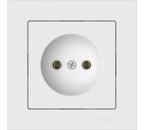 Розетка без заземления Systeme Electric ATLASDESIGN, 16 А, в сборе, быстрозажимная клемма, БЕЛЫЙ ATN000140S