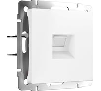 Розетка Ethernet RJ-45 WERKEL W5120001 cat. 6A, экранированная, белый матовый a069684