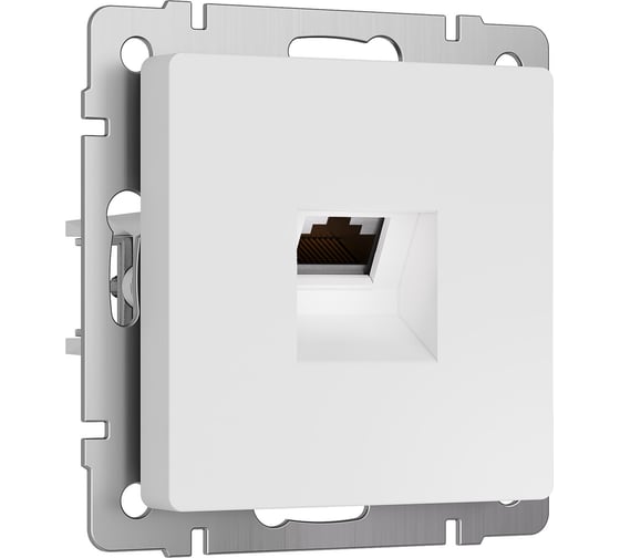 Розетка Ethernet RJ-45 WERKEL W5120001 cat. 6A, экранированная, белый матовый a069684