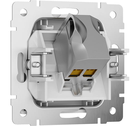 Розетка Ethernet RJ-45 WERKEL W5120101 cat. 6A, экранированная, белый a069683