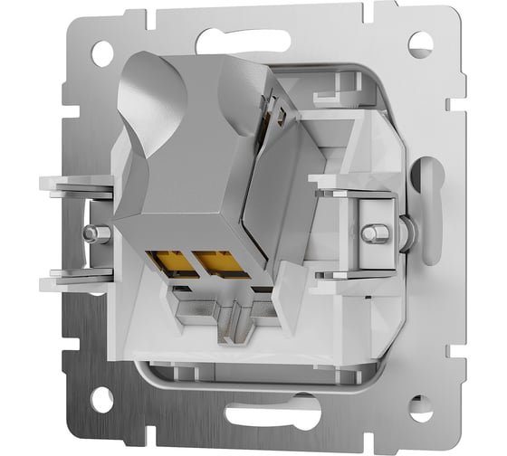 Розетка Ethernet RJ-45 WERKEL W5120101 cat. 6A, экранированная, белый a069683