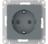 Розетка Systeme Electric ATLASDESIGN с заземлением, 16А, мех., быстрозажим. клем., ГРИФЕЛЬ ATN000743S