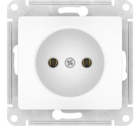 Розетка Systeme Electric GLOSSA без заземления, 16А, мех., быстрозажим. клем., БЕЛЫЙ GSL000141S