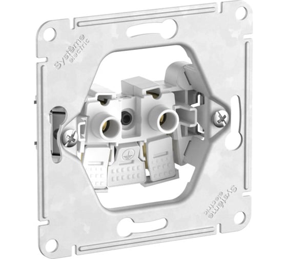 Розетка Systeme Electric GLOSSA без заземления, 16А, мех., быстрозажим. клем., БЕЛЫЙ GSL000141S