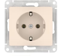 Розетка Systeme Electric GLOSSA с заземлением, 16А, мех., быстрозажим. клем., БЕЖЕВЫЙ GSL000243S