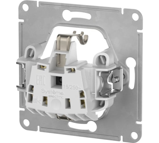 Розетка Systeme Electric GLOSSA с заземлением со шторк. с крышк., 16А, IP20, в сборе, быстрозажим. клем., БЕЖЕВЫЙ GSL000246S