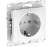 Розетка Systeme Electric GLOSSA с заземлением, 16А, мех., быстрозажим. клем., БЕЛЫЙ GSL000143S