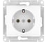 Розетка Systeme Electric GLOSSA с заземлением, 16А, мех., быстрозажим. клем., БЕЛЫЙ GSL000143S 2
