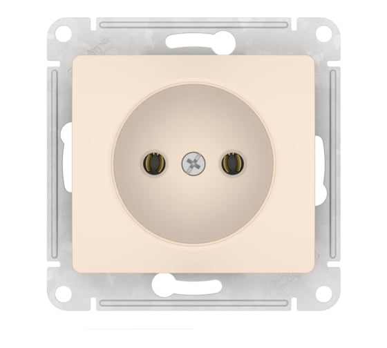 Розетка Systeme Electric GLOSSA без заземления, 16А, мех., быстрозажим. клем., БЕЖЕВЫЙ GSL000241S