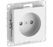 Розетка без заземления со шторками Systeme Electric ATLASDESIGN, 16 А, мех., быстрозажимная клемма, БЕЛЫЙ ATN000149S