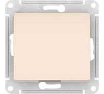 Нажимная кнопка Systeme Electric GLOSSA сх.1, 10АХ, мех., быстрозажим. клем., бежевый GSL000215S