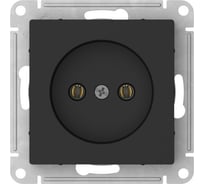 Розетка Systeme Electric ATLASDESIGN без заземления без шторок, 16А, мех., быстрозажимные клеммы, карбон ATN001041S